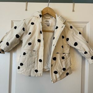 Girls Zara Hooded cotton jacket